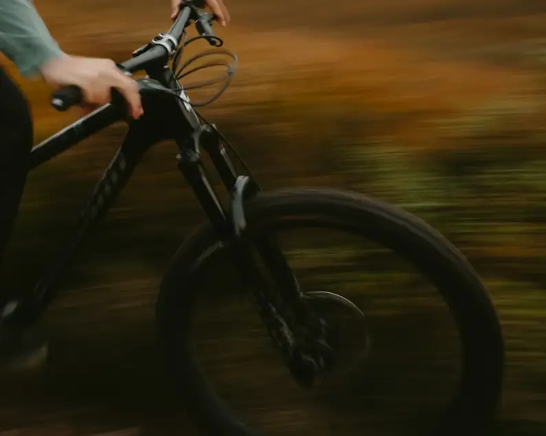 mountain bike moving